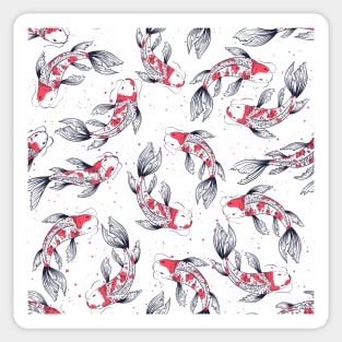 Koi fishes - Japanese carps. Sticker